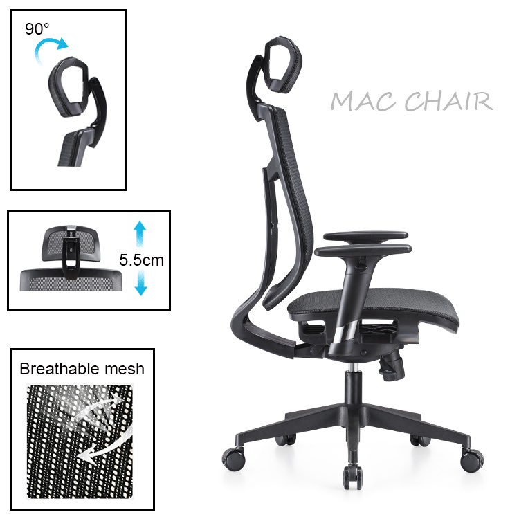 Full Mesh Chairs Executive Swivel Chair Ergonomic Office Furniture