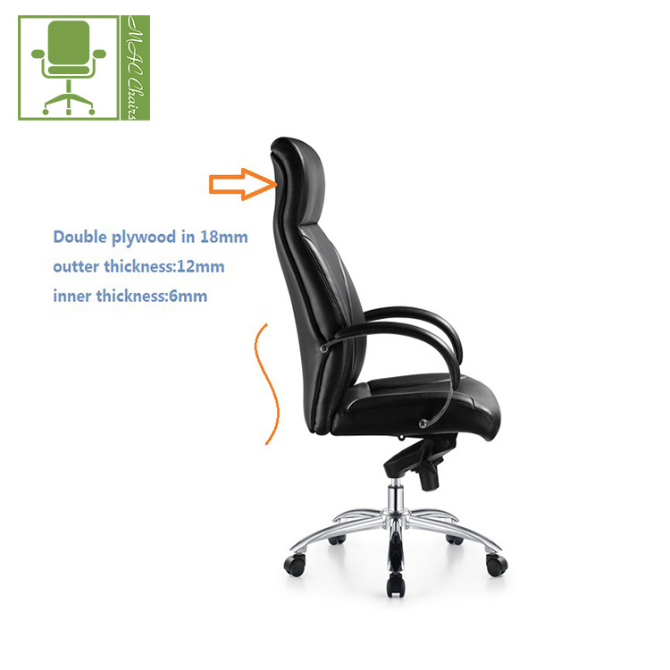 Foshan Factory High Back Revolving PU Leather Executive Office Chair