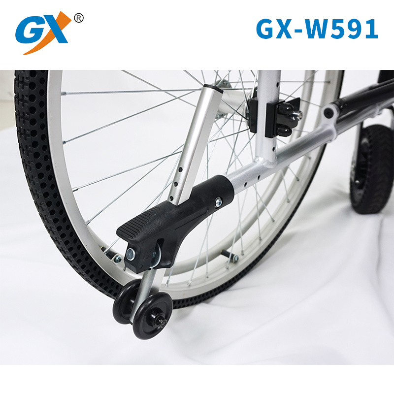 Deluxe Aluminum Wheelchair with Breathable and Comfortable Cushion