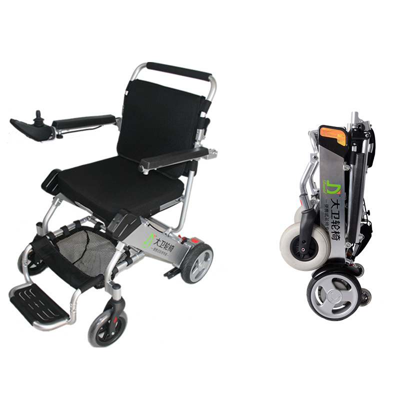 Luxury Lightweight Foldable Electric Wheelchair for Rehabilitation Therapy