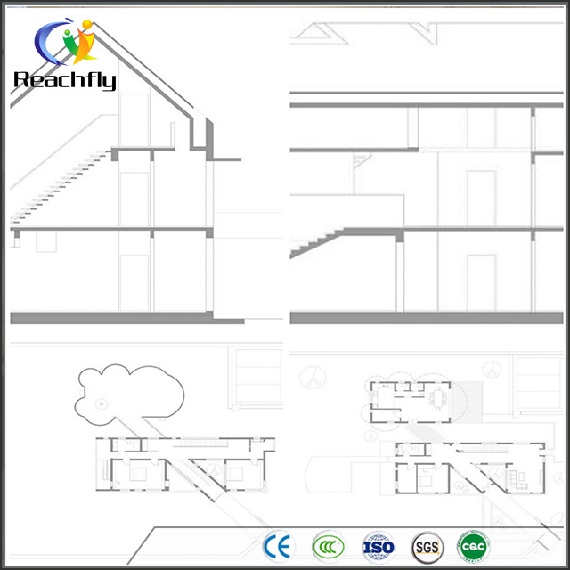 L-Shaped Luxurious and Comfortable Light Steel Prefabricated House