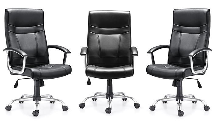 Multi-Functional Black Leather Office Chair/Modern Computer Office Furniture/Swivel Chair