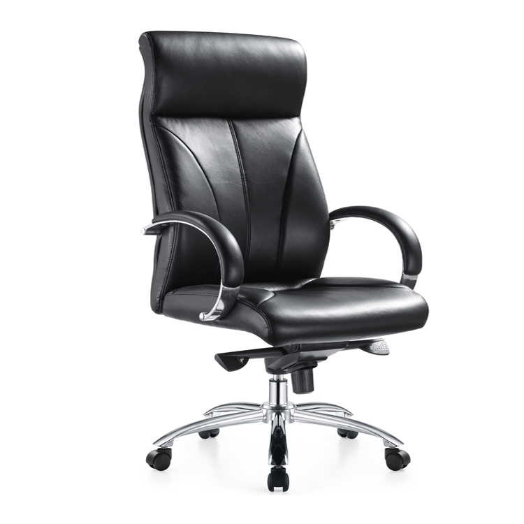 Foshan Office Chair Factory Leather High Back Office Executive Chair