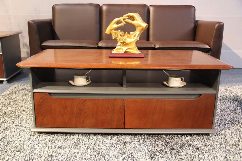 Wood Coffee Table Office Small Size Tea Table for Office