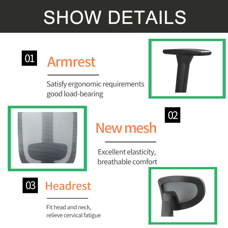 Factory Office Swivel Mesh Adjustable Ergonomic Executive Chair