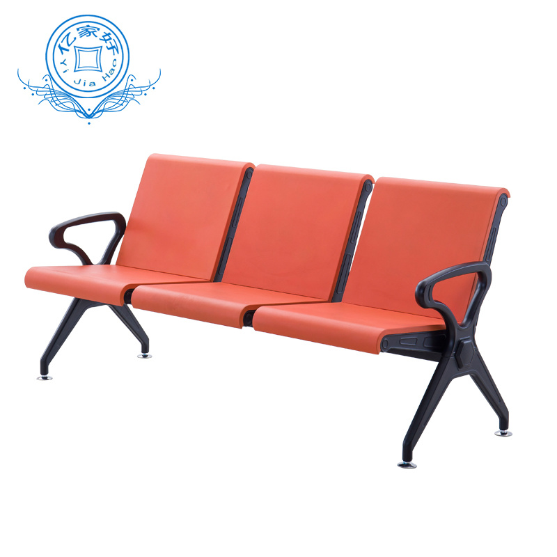 Deluxe Office Sofa Metal Steel Chair 3 Seater Office Meeting Room Waiting Area Chairs