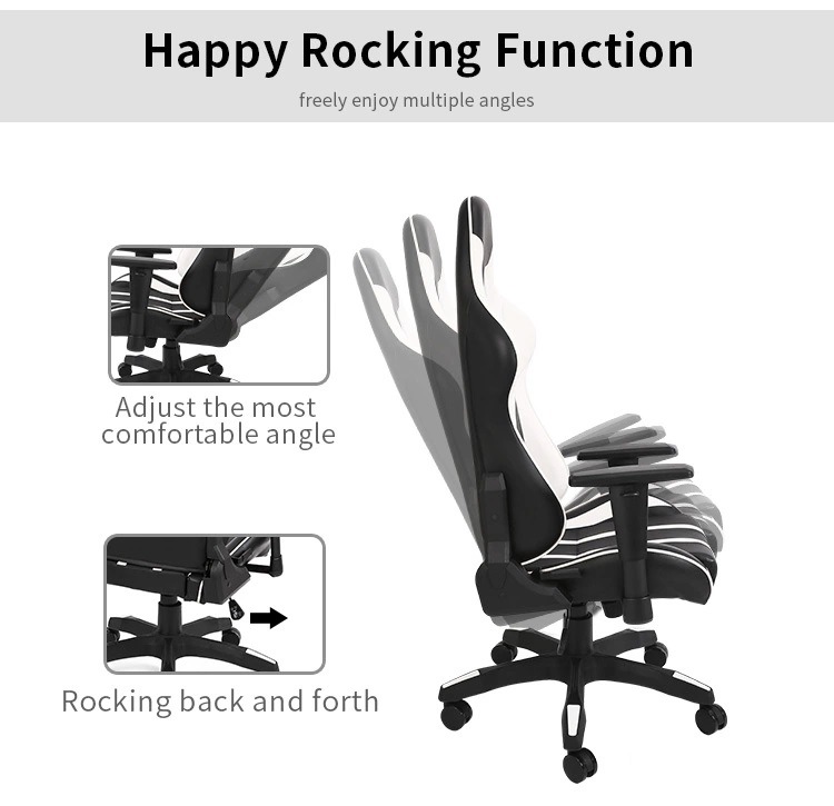 Ergonomic with Footrest Adjustable Armrest Racing Lounge PC Gaming Chair