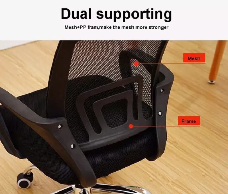 Adjustable Swivel Mesh Office Chairs, Conference Room Sliding High Back Executive Chairs