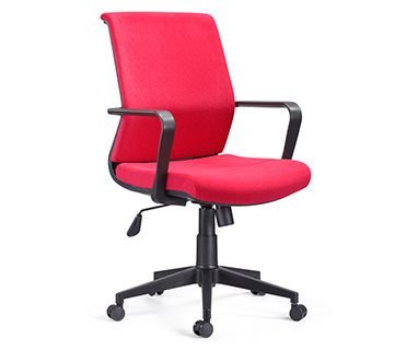 Ergonomic Chair Adjustable Fabric Office Middle Back Chair