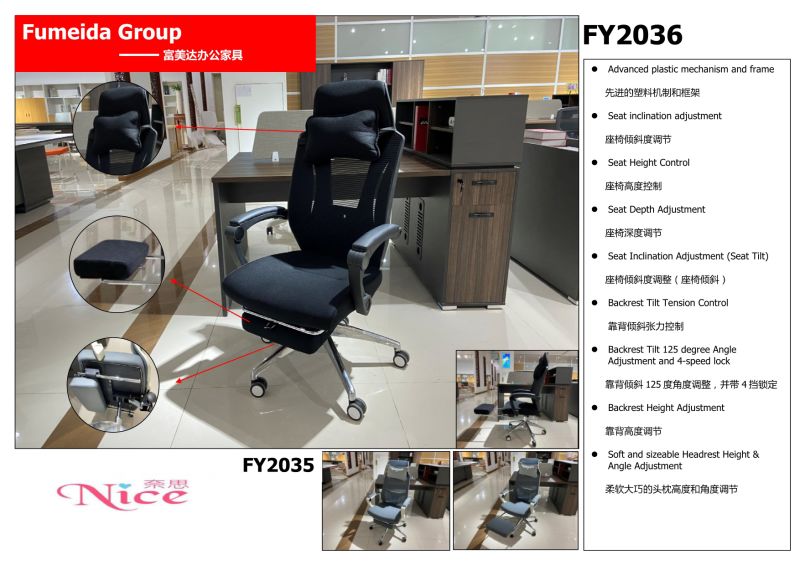 Foshan Factory Office Chair Leather High Back Office Executive Chair