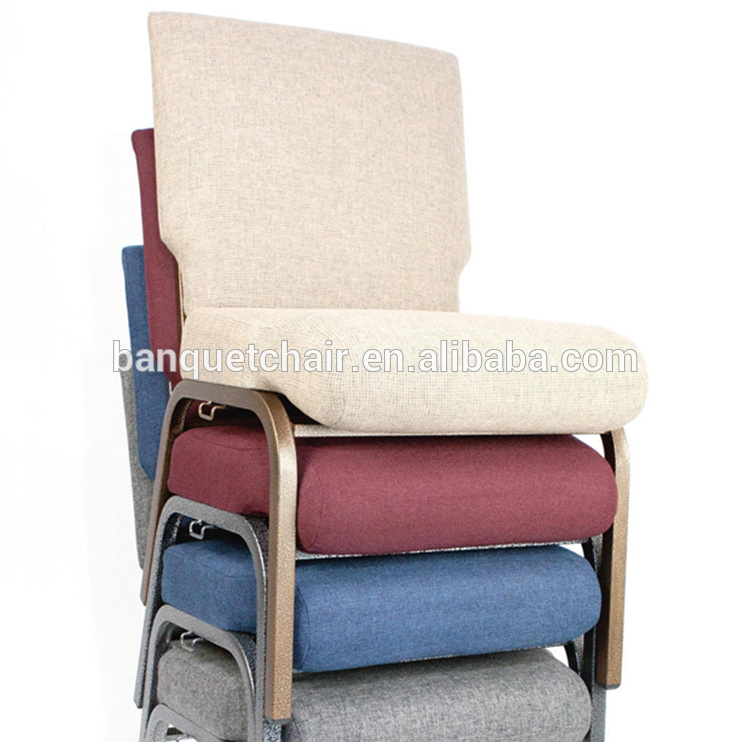 Iron Upholstered Chair Dining Modern Cheap Church Chair