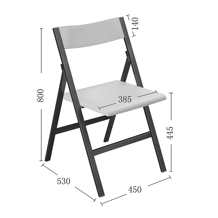 Space Saving Office Furniture Plastic Outdoor Used Resin Folding Chairs