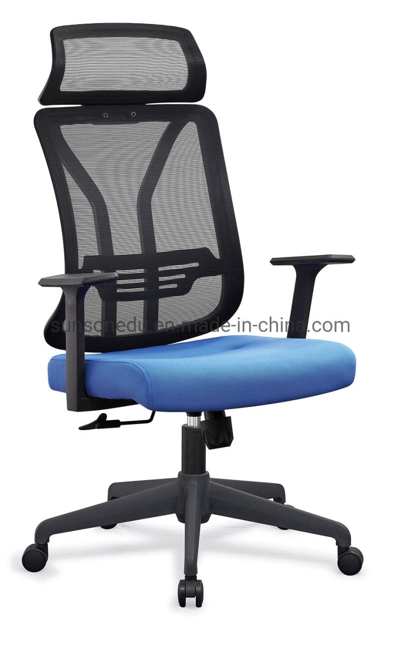 Executive Swivel Office Mesh Chair with Adjustable Lumbar Support