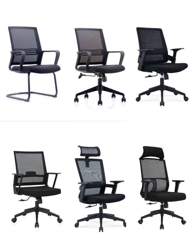 Office High Back Fixed Lumber Swivel Ergonomic Executive Chairs with Adjustable Headrest
