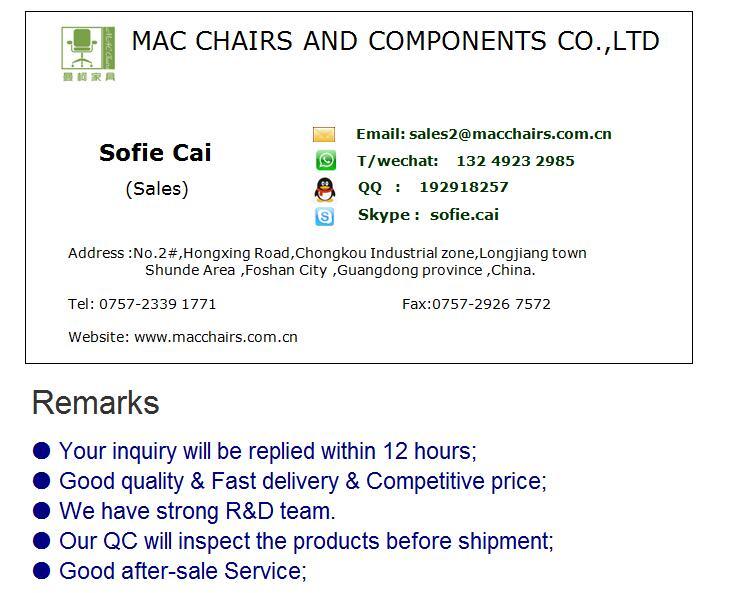 Foshan Factory Ergonomic High Back Swivel Fabric Leather Office Chair