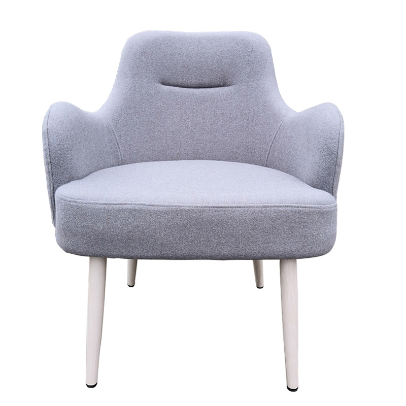 Wholesale Nordic Style Gray Luxury Fabric Dining Chair for Sale