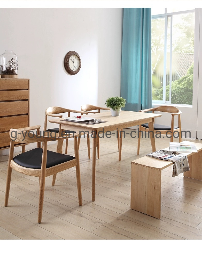 Leather Upholstered Office Luxury Dining Table and Chairs