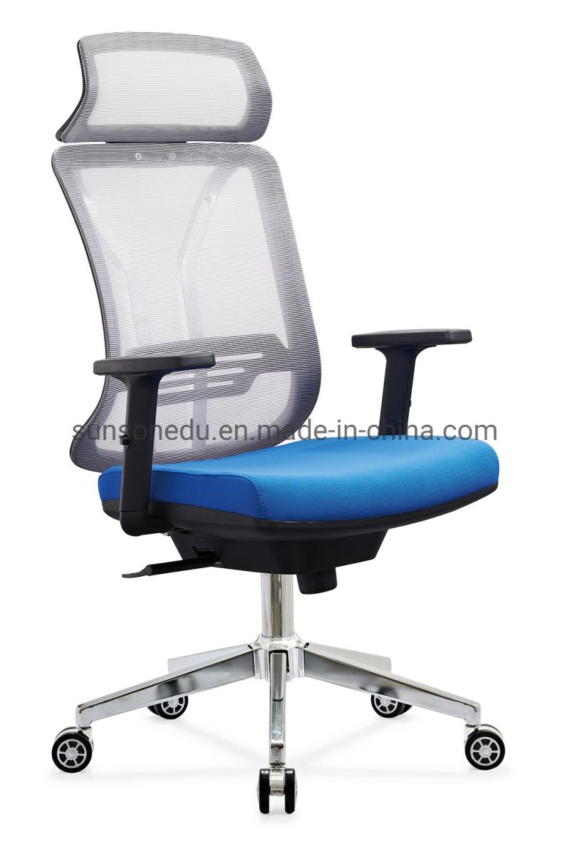 Executive Swivel Office Mesh Chair with Adjustable Lumbar Support