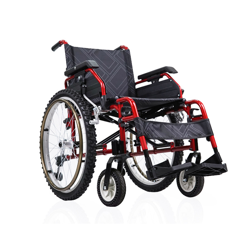 Deluxe Aluminum Wheelchair with Breathable and Comfortable Cushion