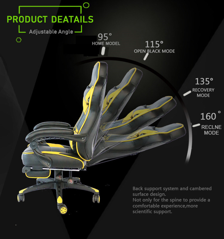 (BANANA) Reclining Racing Chair Gaming Recliner Chair