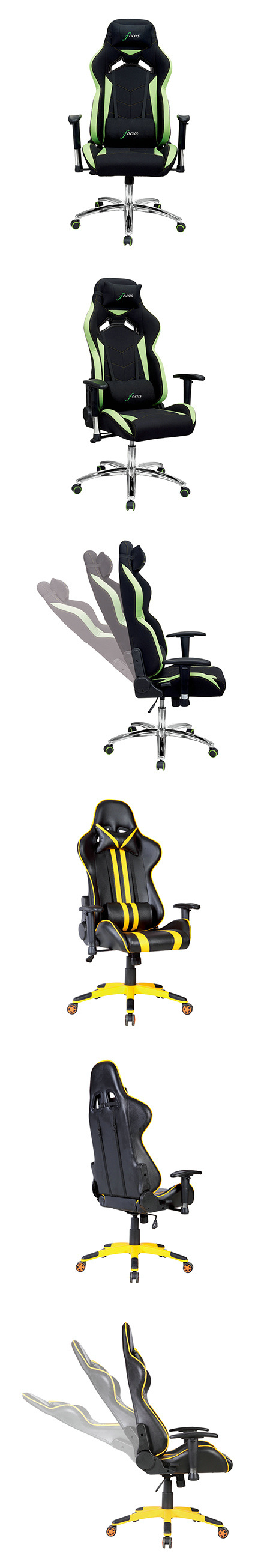 Modern Fabric Computer Recliner Racer Design Gaming Office Chair (FS-RC001)