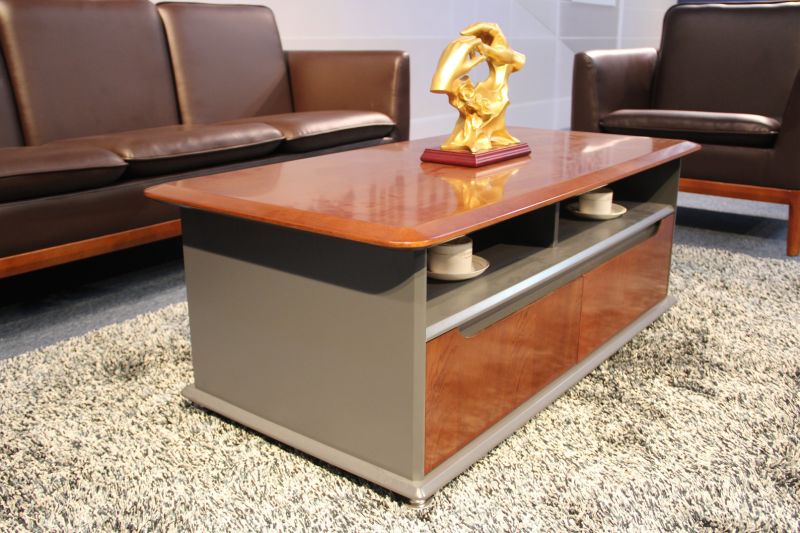 Wood Coffee Table Office Small Size Tea Table for Office