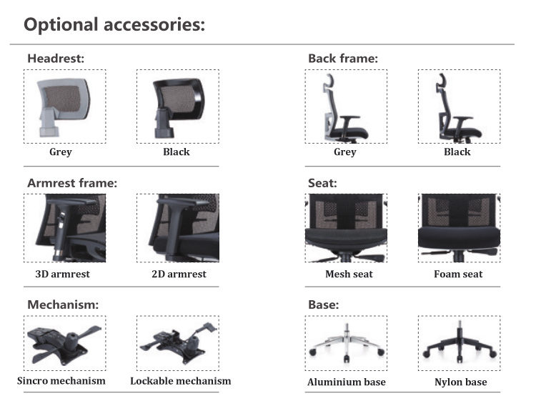 Ergonomic Computer Gaming Office Chair with Adjustable Lumbar Support