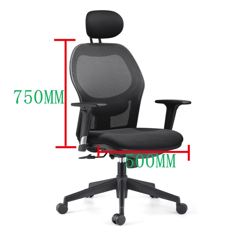 Good Quality Black Swivel Rocking Staff Computer Mesh Fabric Office Chair
