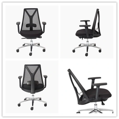 BIFMA Certificate Office Manager Mesh Swivel Chair with PU Armrest (HY-168)