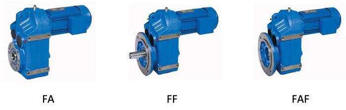 F Series Parallel Shaft Solid Shaft Foot Mounted Gear Reducer