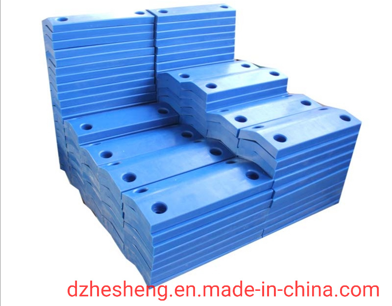 Blue UHMWPE Pads, UHMW-PE Fender Pads, UHMW-PE Fender Plates for Marine Fender