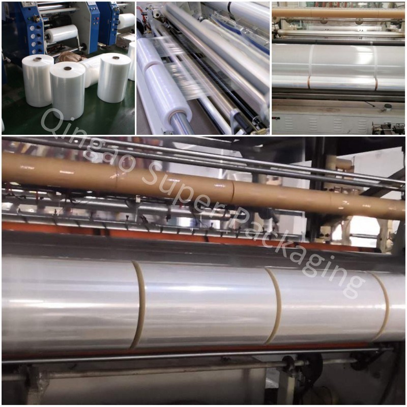 Europe Popular 17/20/23mic LLDPE Shrink Wrap Folie Stretch Film Roll