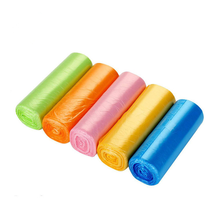 Supply Colored HDPE/LDPE/PP/Biodegradable/Compostable Garbage Bags Flat or Roll Pack