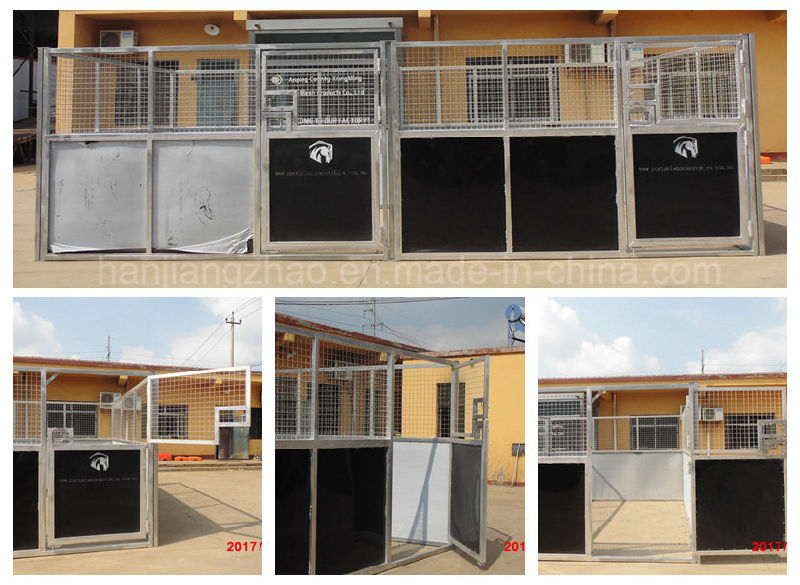 3600 mm Wide Galvanized Horse Stable with HDPE Board and Roof (XMR88)