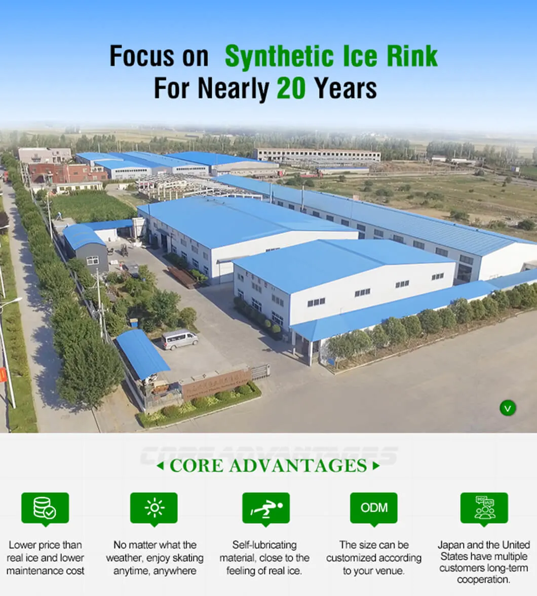 Ice Skating Rink, UHMWPE Ice Skate Board, Self-Lubricating PE Ice Panel / HDPE Plastic Sheet