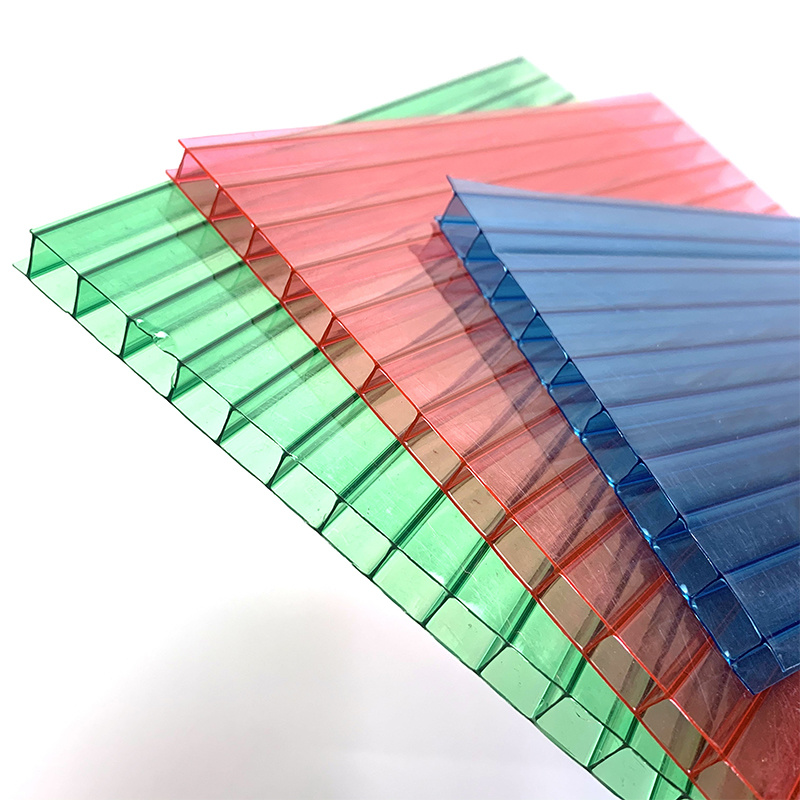 Outdoor Use Anti-UV Clear Color Polycarbonate Roof Sheet PC Honeycomb