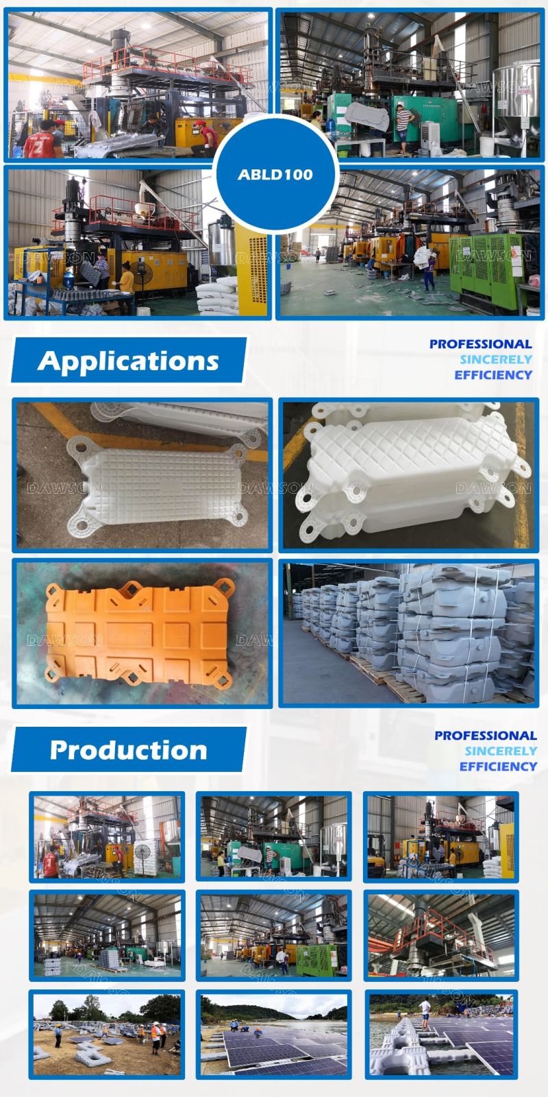 HDPE Plate High Quality Automatic Blow Molding Machine