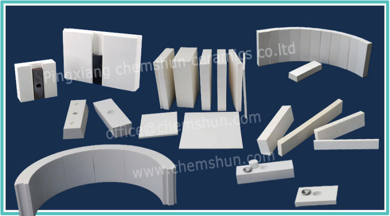 High Alumina Ceramic Wear Plate as Abrasion Resistant Materials