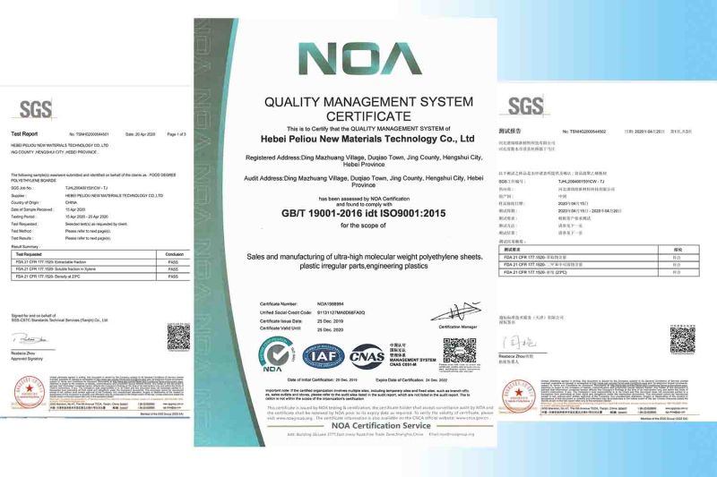 Customer's Required Size and PE Material UHMW Virgin Plastic Sheet
