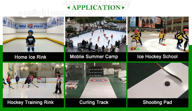 UHMWPE Ice Skating Board Hockey Tiles Manufacturer Skating Rink Surface