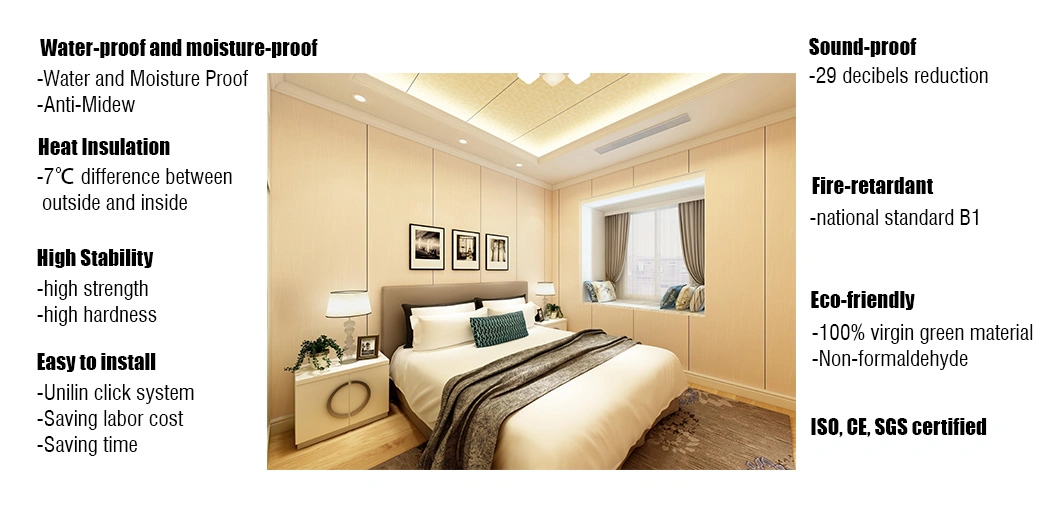 Wood Plastic Wall Panels WPC Ceiling Panels