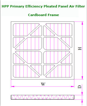 Hpp Foldaway and Plank Primary Efficiency Air Filter