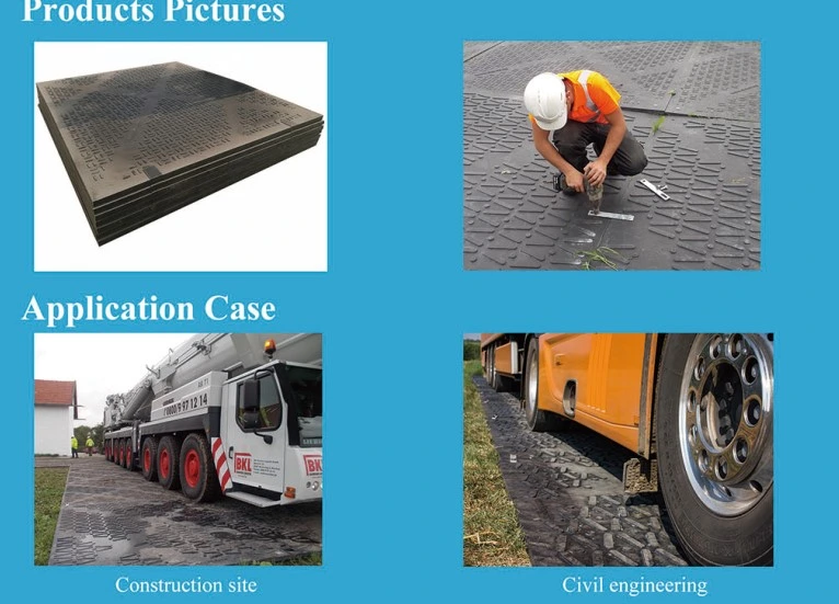 HDPE Ground Protection Plastic Mats PE Ground Sheet