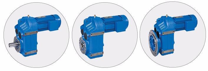 F Series Parallel Shaft Solid Shaft Foot Mounted Gear Reducer