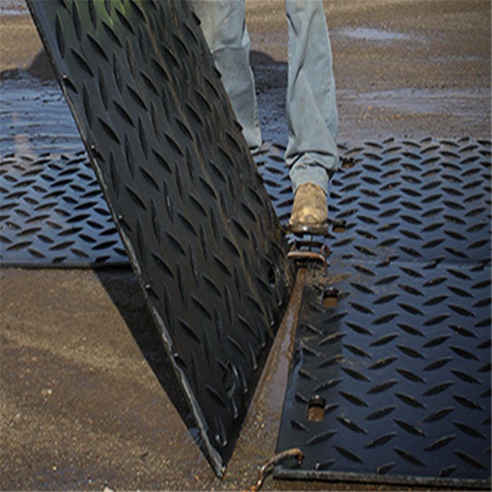 UHMWPE Construction Road Mat/HDPE Black Plastic Ground Sheet