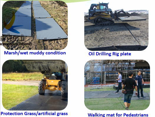 Temporary Portable Roadway Plastic Ground Protection Mats