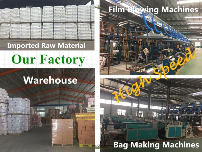 White HDPE LDPE Flat Roll Plastic Bag for Supermarket