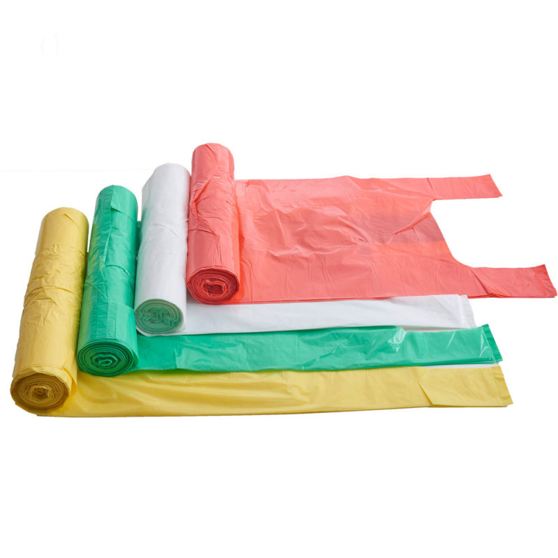 Supply Colored HDPE/LDPE/PP/Biodegradable/Compostable Garbage Bags Flat or Roll Pack