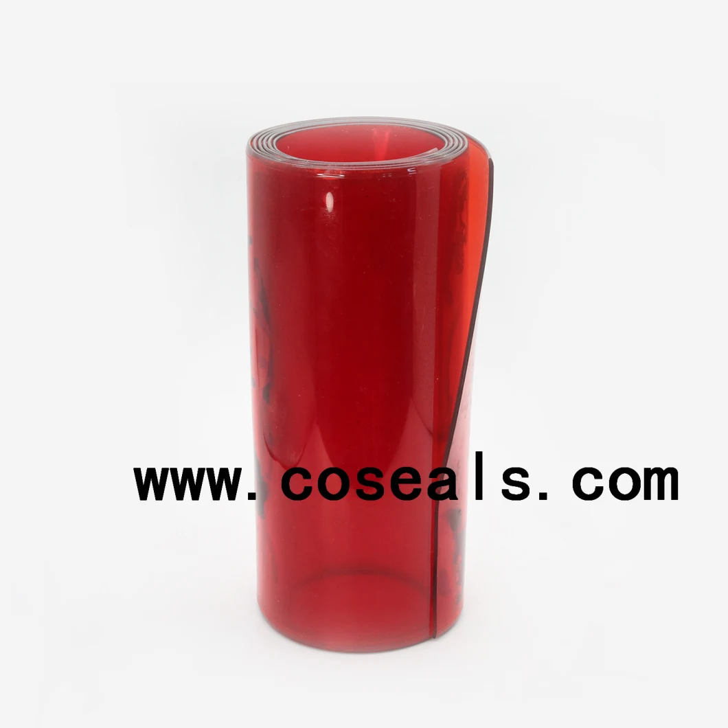 Hellblaue, extrem klare, starre PVC-Kunststofffolie