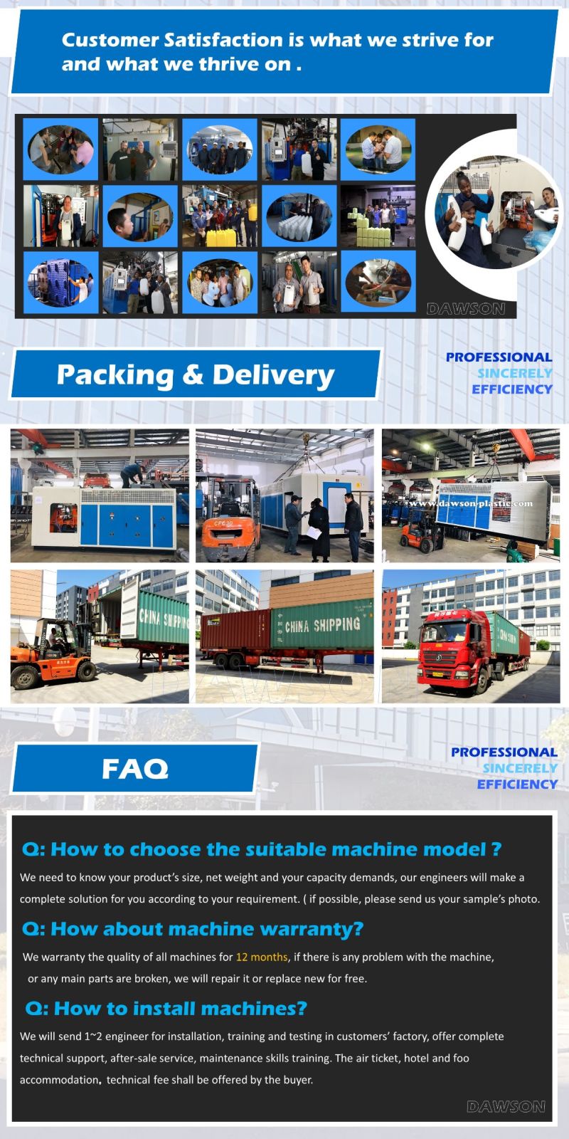 HDPE Plate High Quality Automatic Blow Molding Machine